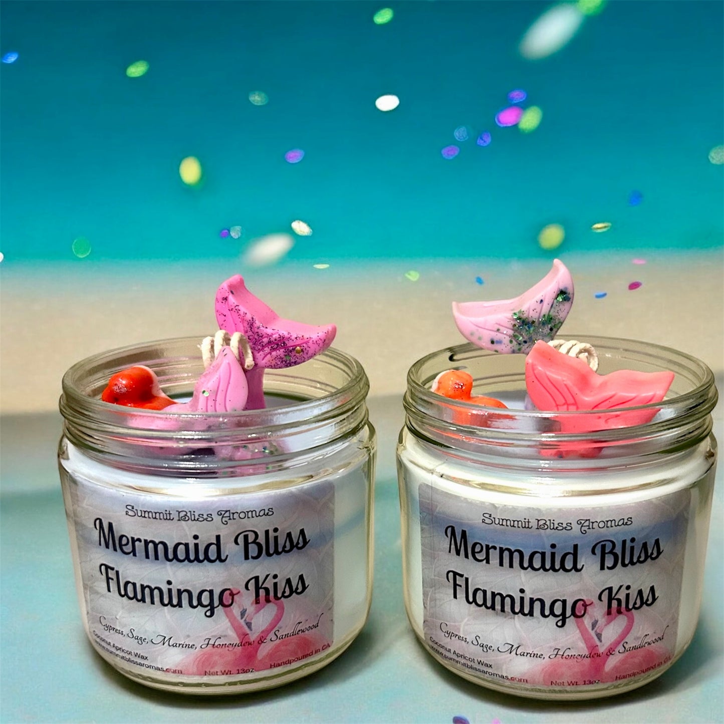 Mermaid Bliss Flamingo Kiss Candle