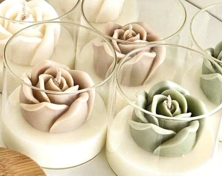 Endless Love - Wedding Ceremony Centrepiece | Modern Candle - Blissful Creations Peony