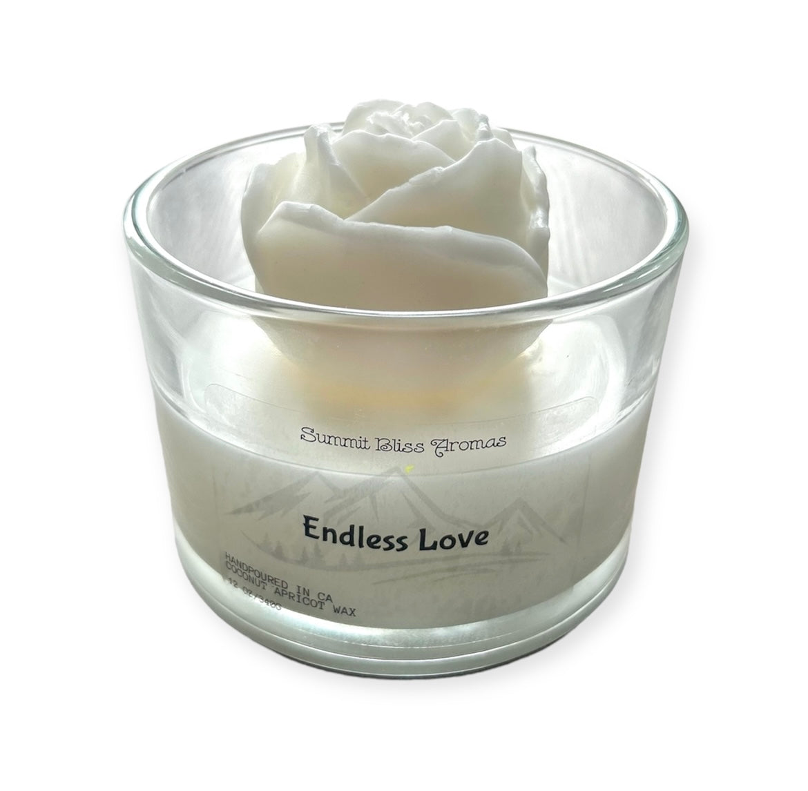 Endless Love - Wedding Ceremony Centrepiece | Modern Candle - Blissful Creations Peony
