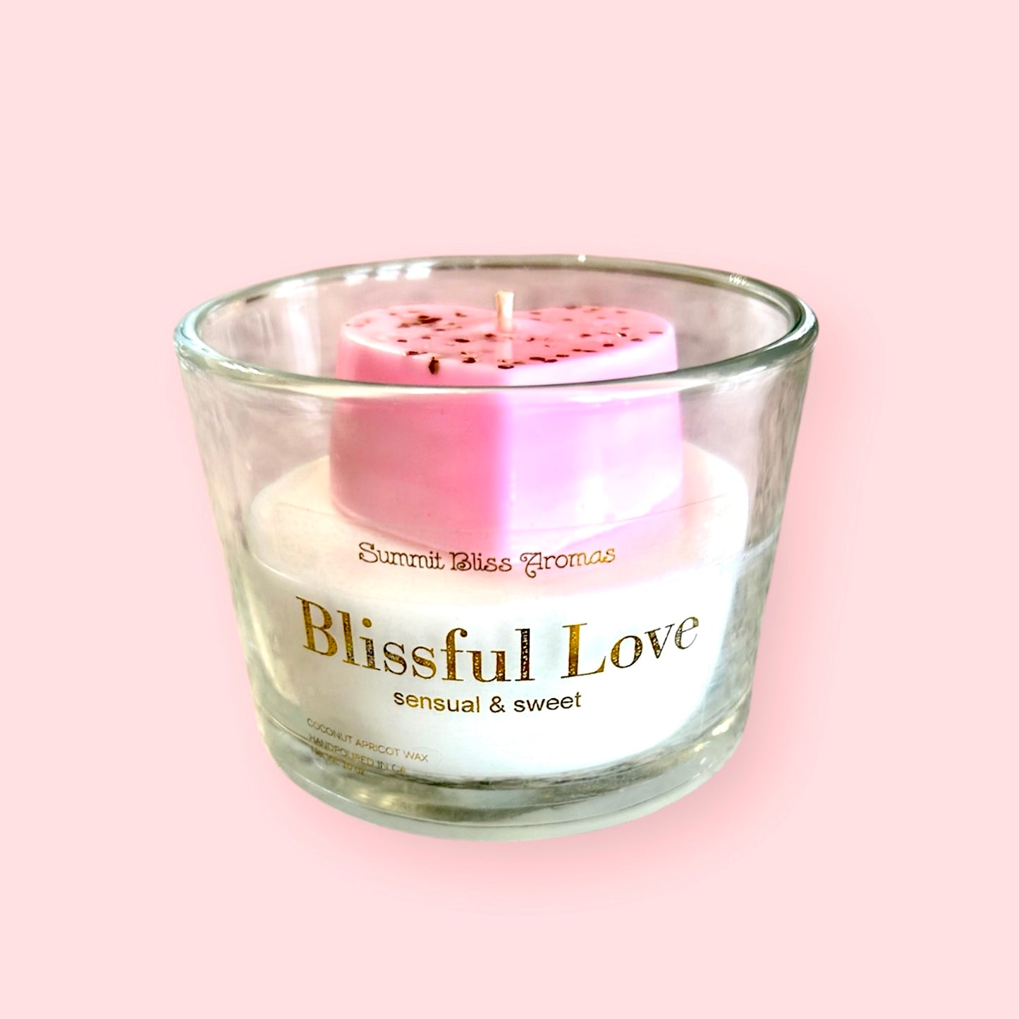 Blissful Love Romance Candle - Jasmine & Peach Scent